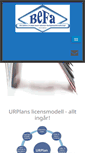 Mobile Screenshot of befa.se